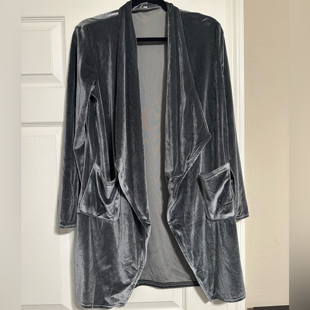 Velvet cardigan